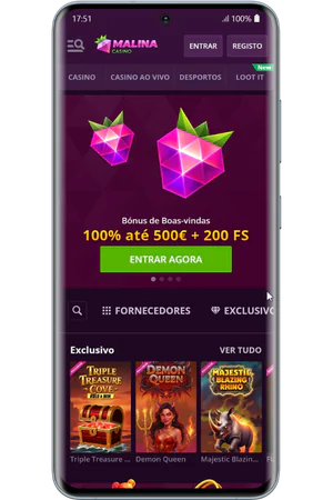 Malina Casino página principal