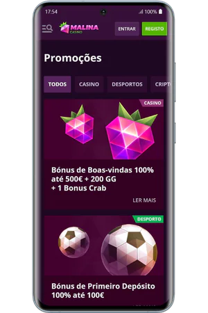 Malina Casino Portugal interface
