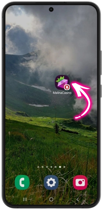 Malina Casino ícone ecrã Android