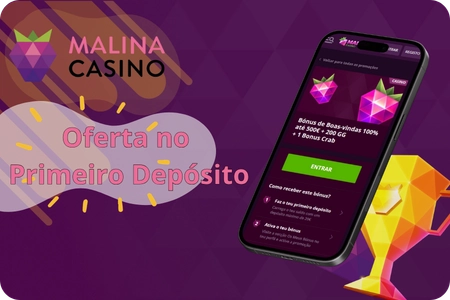 Bónus de boas-vindas no Malina Casino até €500